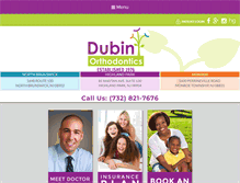 Tablet Screenshot of dubinorthodontics.com